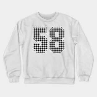 Plaid Number - 58 - Dark Crewneck Sweatshirt